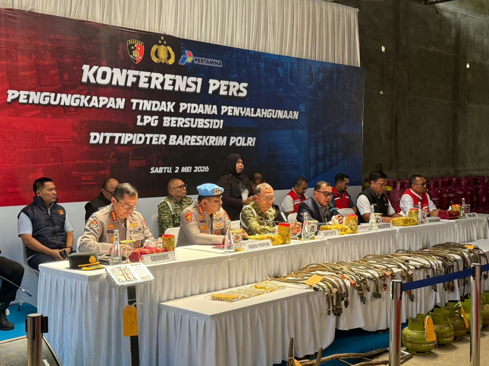 Bareskrim Polri Ungkap Penyalahgunaan LPG Subsidi di Klaten, 2 Tersangka Diamankan