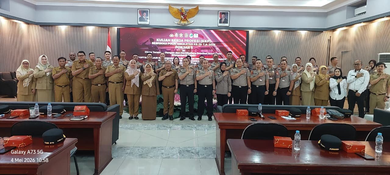Sespimma Polri Angkatan 75 Pokjar V Gandeng DTPH Jabar, Perkuat Ketahanan Pangan Nasional melalui Produktivitas Jagung