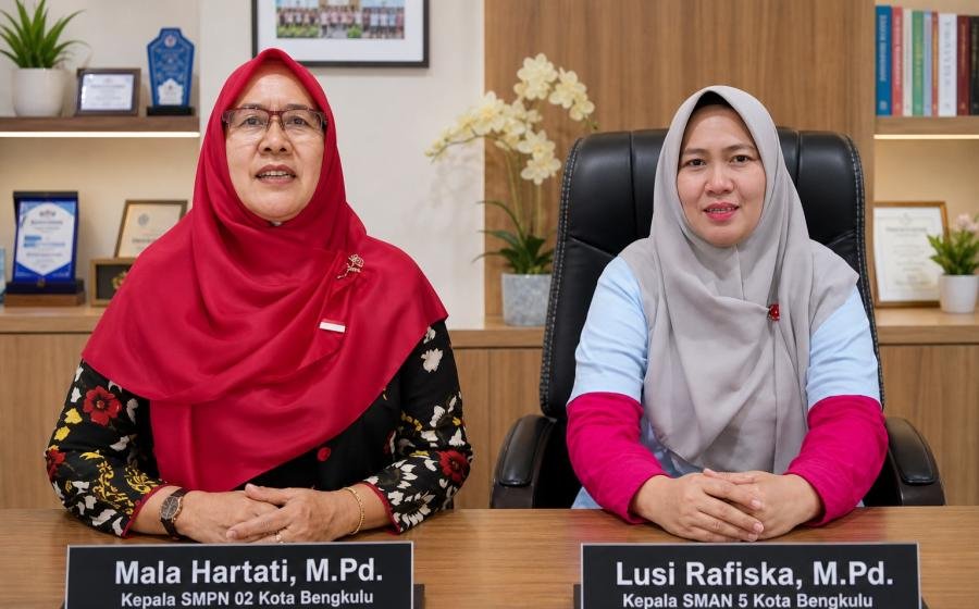 Peduli Masa Depan Pelajar, Kepala SMPN 02 dan SMAN 5 Kota Bengkulu Dukung Kebijakan Komdigi