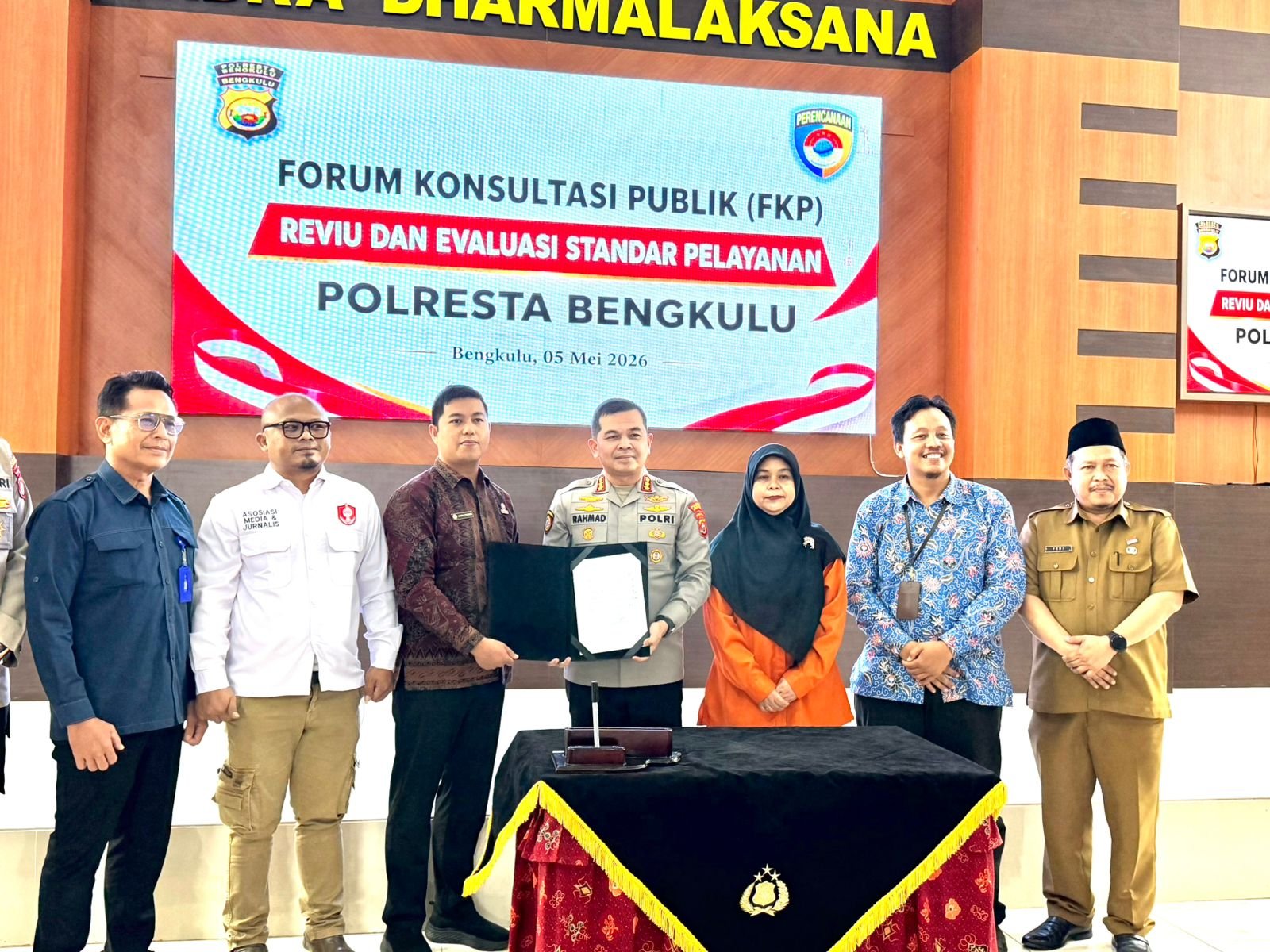 Polresta Bengkulu Gelar Forum Konsultasi Publik, Evaluasi Standar Pelayanan