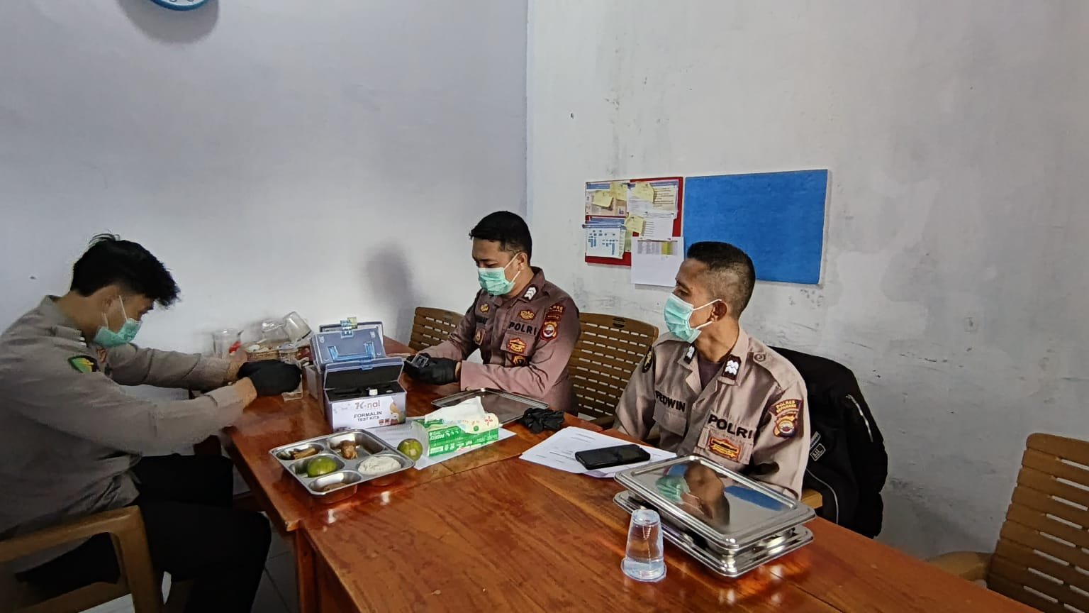 Pastikan Program MBG Aman Dikonsumsi, Sidokkes Polres Kepahiang Lakukan Pemeriksaan Food Security