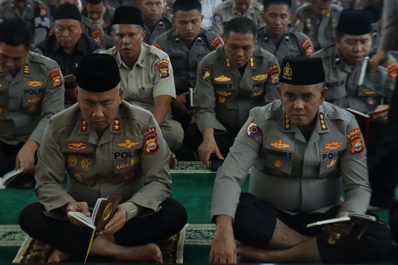 Jaga Profesionalisme dan Moral Anggota, Polda Bengkulu Gelar Binrohtal Bersama