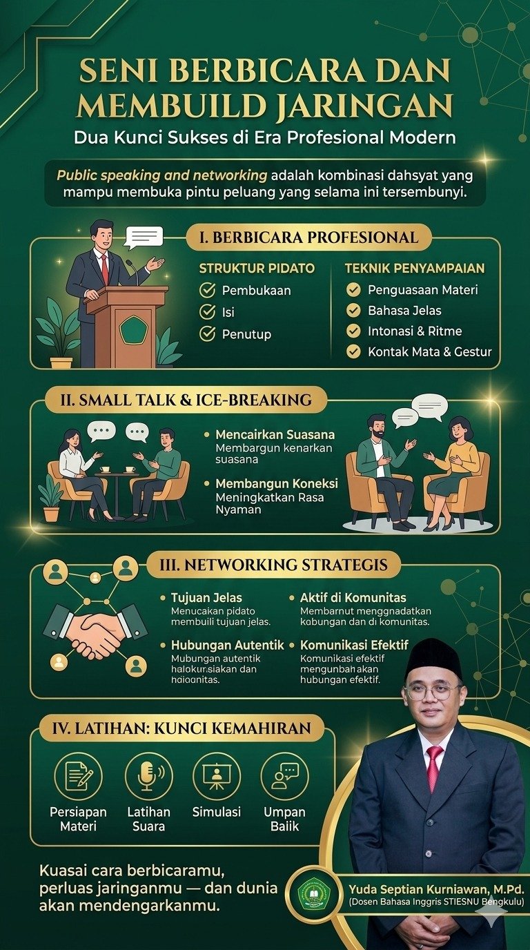 Public Speaking dan Networking, Dua Pilar Utama Sukses di Era Profesional Modern
