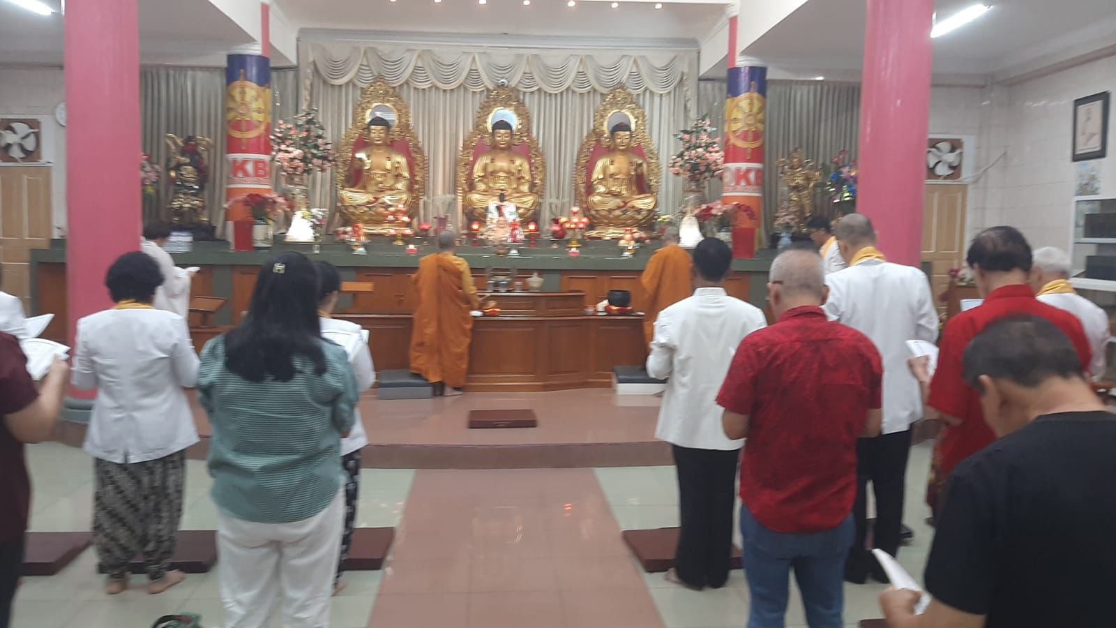 Pengamanan Perayaan Waisak Tri Suci 2570 TB di Vihara Buddhayana, Polresta Bengkulu Hadir Beri Rasa Aman