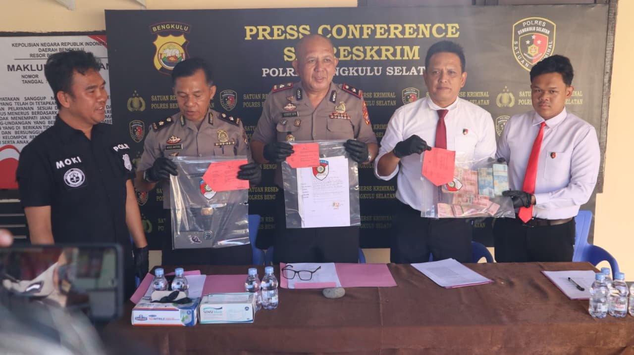 Polres Bengkulu Selatan Ungkap Empat Kasus Menonjol, Mulai Pencurian Kopi hingga Penggelapan Ratusan Juta Rupiah
