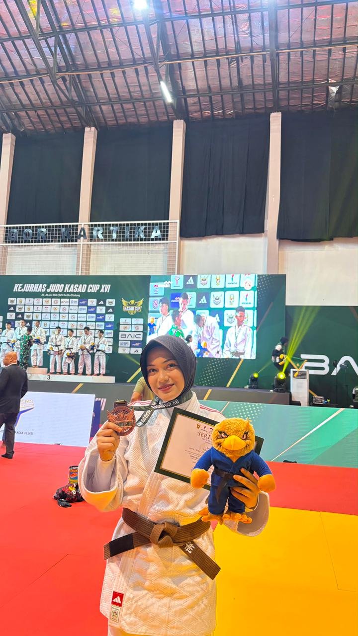 Polwan Polda Bengkulu Raih Perunggu di Kejurnas Judo Kasad Cup XVI 2026 Kelas 57 Kg Kategori TNI-Polri