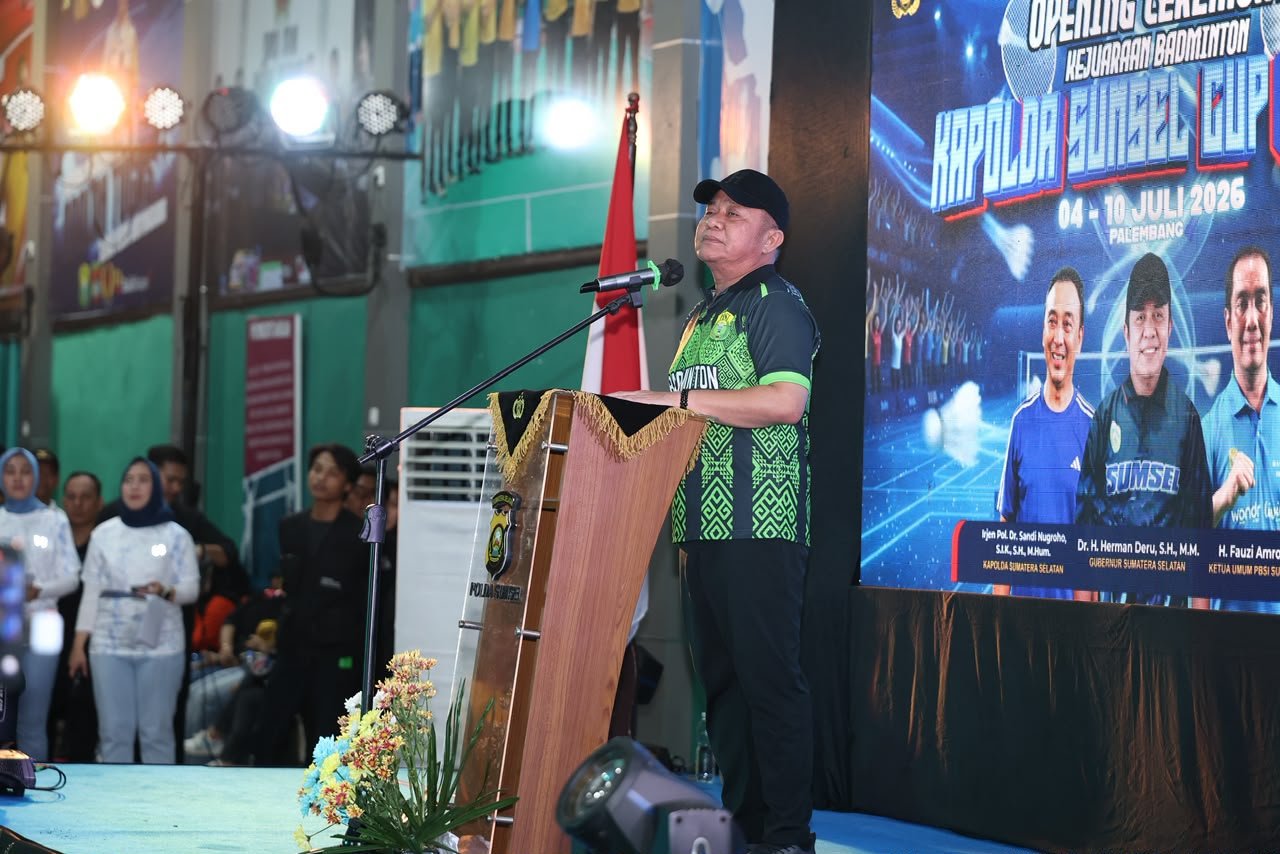 ​Perkuat Sinergi dengan Masyarakat, Polda Sumsel Gelar Badminton Kapolda Cup 2026 yang Diikuti Ribuan Peserta